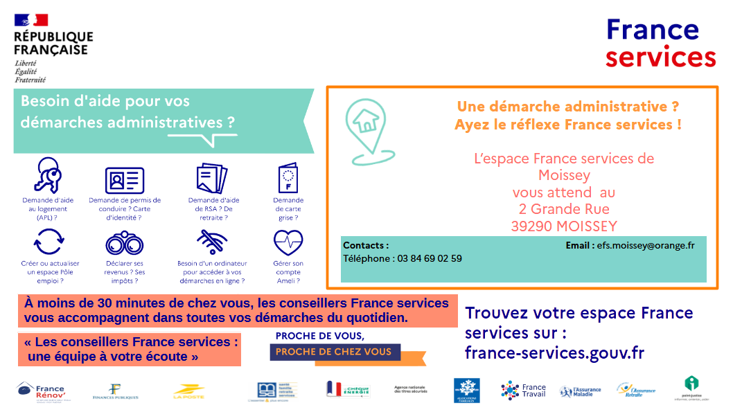 Affiche panneau affichage Moissey